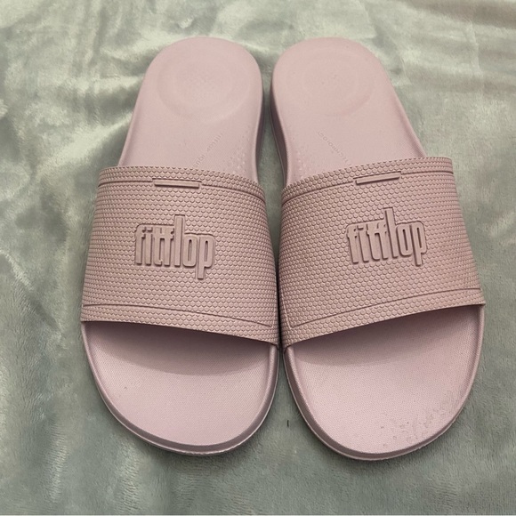 New! Fitflop iQushion slides soft lilac purple - Picture 4 of 8